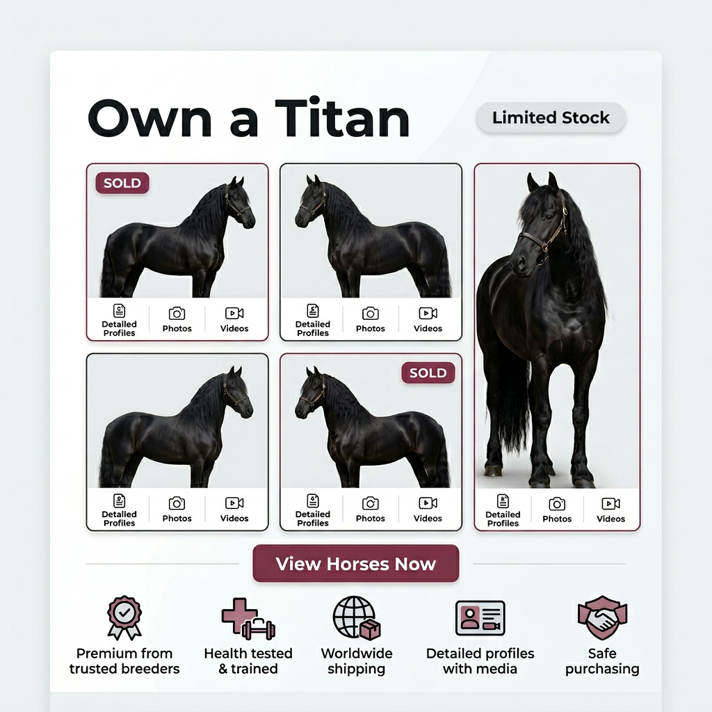 Friesian Horses for Sale: The Buyer's Guide to KFPS Quality